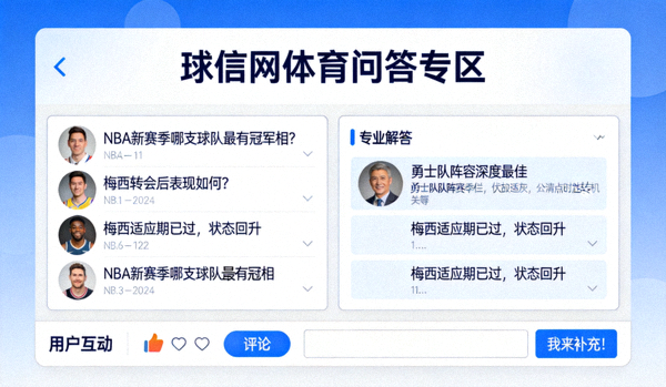 球信网体育问答专区 - 专业解答与用户互动体育问题平台